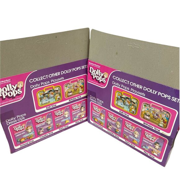 Dolly Pops Bath And Birthday Time Doll Outfit Toy Set Of 2 Vintage Knickerbocker - Picture 2 of 14